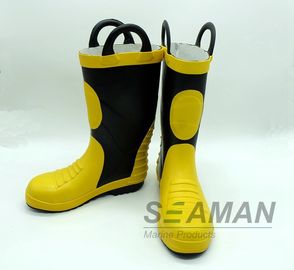 강철 발가락 기관병 고무장화 소방대원 장비 EN15090-2012 안전 신발